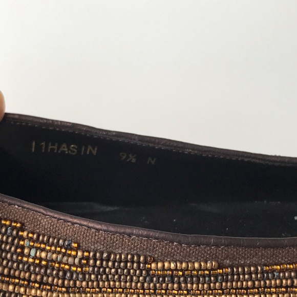Donald J. Pliner Hasin Beaded Flats Sz 9.5 Narrow - Picture 6 of 8